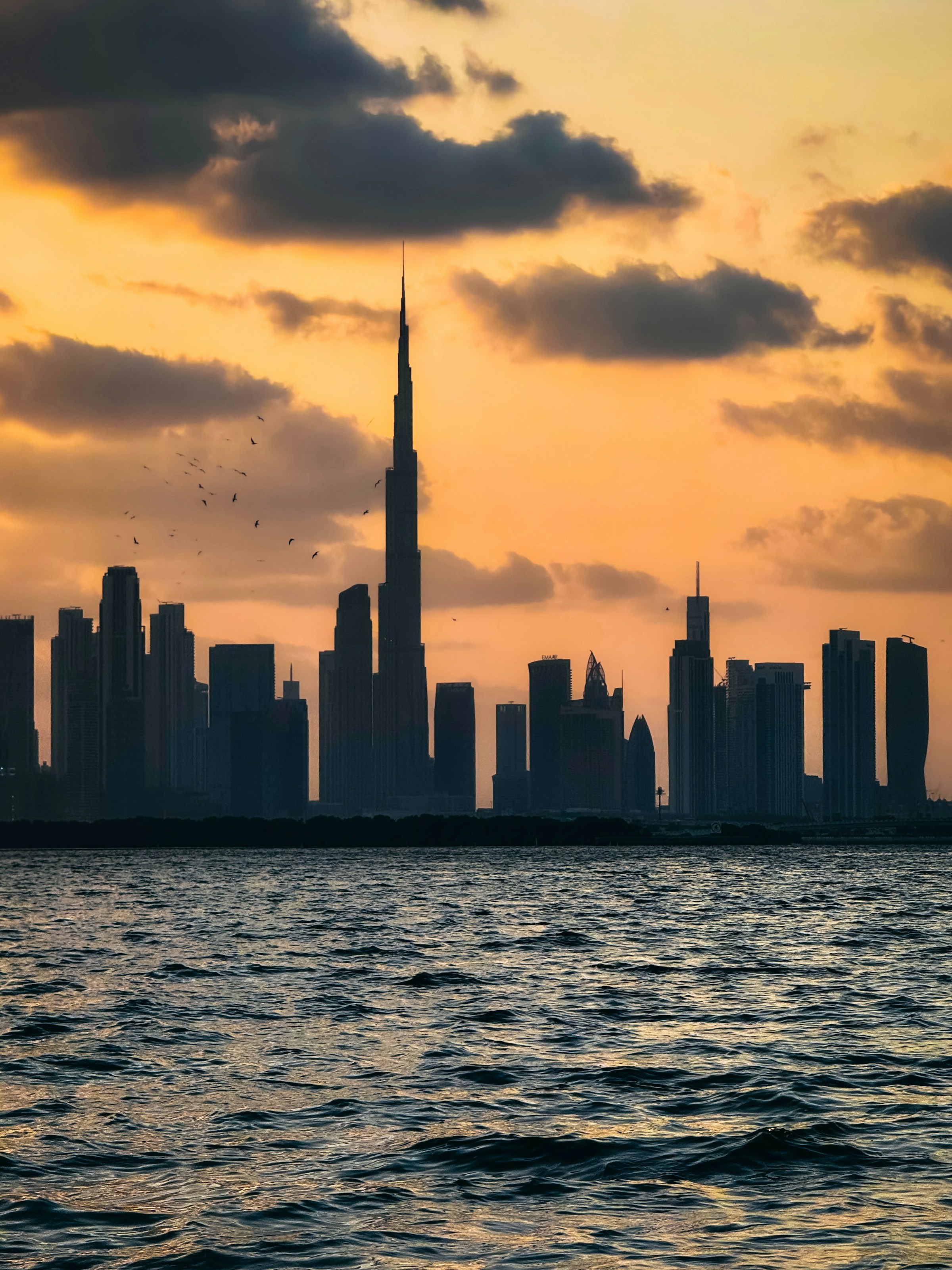 Dubai waterfront and modern skyline